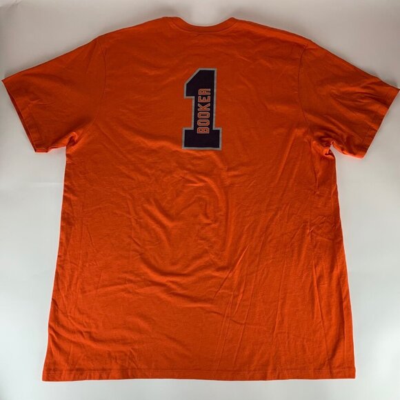 Devin Booker Phoenix Suns NBA Orange 47 Brand Short Sleeve Shirt Mens 2XL XXL - Picture 5 of 6